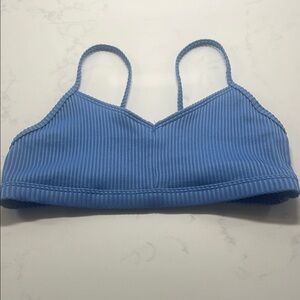 Abercrombie Kids Blue Ribbed Bikini Top